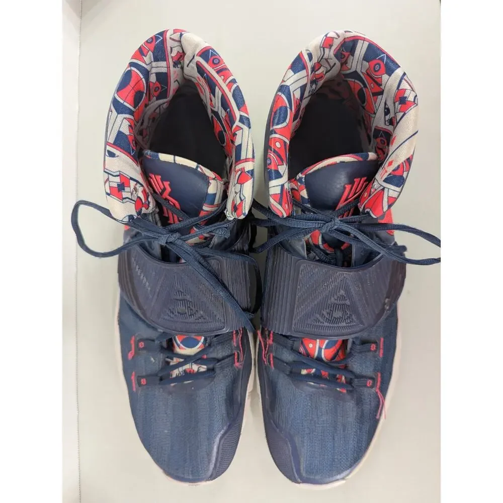 Nike Kyrie 6 Blue White Pink Shoes Size 17